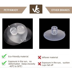 petpawjoy cat window seat strong suction cups